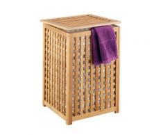 ZELLER 13438 PANIER À LINGE EN BAMBOU 40 X 40 X 58 CM - Accessoire de cuisine