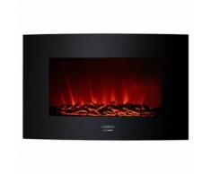 Cheminée murale électrique décorative Cecotec Warm 3500 Curved Flames 2000W - Cheminées, poêles
