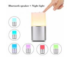 Veilleuse Haut-parleur Bluetooth, capteur lampe LED nuit Lampe de table Dimmable - Enceinte intelligente