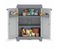 Terry Armoire basse de jardin en résine 2 portes 2 tablettes 700UW - Rangement de l'atelier