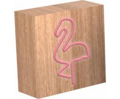 Lampe-enceinte sans fil ColorLight Néon Flamingo taille S Colorblock - Enceinte sans fil