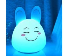 Expression lapin animal cadeau LED mignon Veilleuse avec silicone meilleurs enfants cadeau_onaeatza117 - Équipements électriques domotique