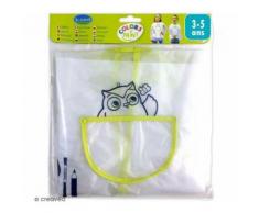 Tablier de peinture pour enfant - Taille 3 à 5 ans ablier de peinture pour enfants : Matière : Plastique souple transparentColoris - Linge de table