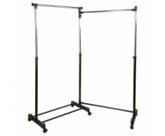 Penderie d'angle mobile - 88/162 x H. 107/168 cm - Armoire