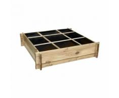 Carré potager divisé en bois petit modèle - Jardinières et bacs