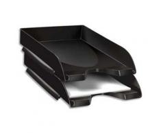 Lot de 3 Corbeilles à courrier graphite CepPro GreenSpirit 100% recyclable - Corbeille, bac à courrier, poubelle