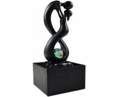 Zen Light - Fontaine d'intérieur design éclairage LED Amor Noir - Objet à poser