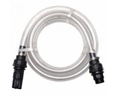 10 m 22 mm Tuyau d'aspiration avec raccords Blanc - Jacuzzi et sauna
