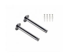 Renvois plafond pour câble tendu t.b.t., chrome, 2 pièces, 16, 2cm, av - Suspensions et plafonniers