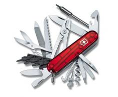 Couteau Suisse de Poche - Victorinox Cyber Tool 41 Pieces - 1.7775.T - Rouge Transparent - Couteau