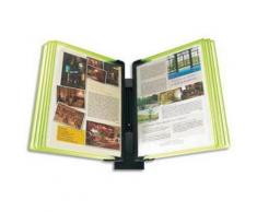 Pupitre Mural Flashy Black Line vert 10 poches A4 - Dimensions L48 x H37 x P22 cm - Autres accessoires de bureau