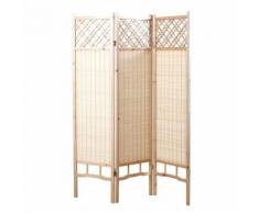 Paravent japonais en sapin et bambou NEW NIHA - Objet à poser