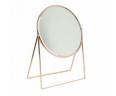 Miroir de salle de bain à poser Vintage - Rose cuivré - Miroir