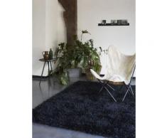 Tapis COOL GLAMOUR shaggy laiton Esprit Home Noir 70x140 - Tapis et paillasson
