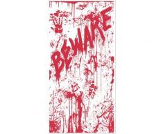 Décoration de porte en sang BEWARE Halloween taille unique - Article de fête