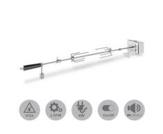 oneConcept van Helsing Tournebroche électrique pour rotissoire 4w acier - Barbecue