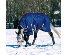 Weatherbeeta - Couverture COMFITEC - Cheval (196 cm) (Bleu marine / argent / rouge) - UTWB1321 - Selle et tapis de selle