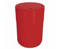 Cocco poubelle salle de bain - 26 x 19 x 19 cm rouge 10.17459 - Poubelle