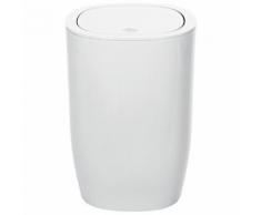 Pure poubelle salle de bain - 25x17x17cm - blanc 1018253 - Poubelle