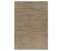 vidaXL Tapis tissé à la main Jute Tissu 120 x 180 cm Naturel et noir - Tapis et paillasson