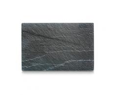 Zeller 26256 planche à découper en verre, motif ardoise, anthracite - Ustensile de cuisine