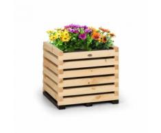 Blumfeldt Modu Grow 50 Carré potager surélevé 112 litres , 50 x 50 x 45 cm , bois de pin massif - Jardinières et bacs