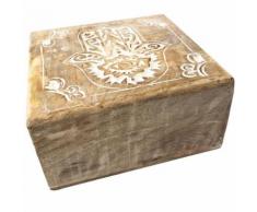 Boite La Main de la Fatma en bois modèle Medium - Boite de rangement