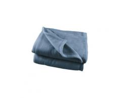 Couverture polaire 240 x 260 cm Grande largeur myosotis - Linge de lit