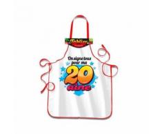 Tablier de Cuisine avec Stylo - On Signe Tous pour Féter ma 20 aine ! - Article de fête