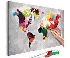 60x40 Tableau à peindre par soi-même Kits de peinture pour adultes Stylé même - Décoration murale