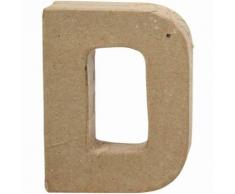 Creative lettre D papier mâché 10 cm - Autres jouets en bois