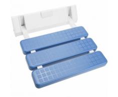 Siège de douche rabattable. Chaise pliant en plastique et aluminium bleu 320x328mm - Meubles de salle de bain