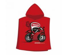 GP MOTORS Serviette Poncho Ducati - Rouge et Noir - Linge de bain