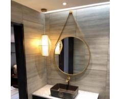 Miroir rond de salle de bain LIBERTE, miroir de decoration mural - Miroir