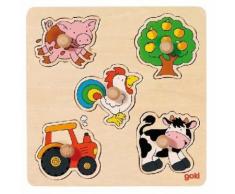Goki Puzzle en bois PETITS 5-PIECE - Autres jouets en bois