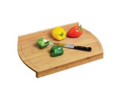 Zeller 2057794 planche à découper avec rebord en bambou marron 58 x 38 x 4,5 cm - Ustensile de cuisine