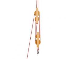 Poulies en bois de hêtre - Balançoire / Portique Multi-activités