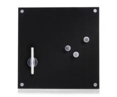 Zeller 11602 tableau mémo en verre noir, 40 x 40 cm - Accessoires de rangement