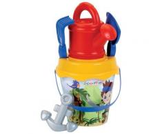 Seau garni pirates avec arrosoir coloris aléatoire - jeux de plage