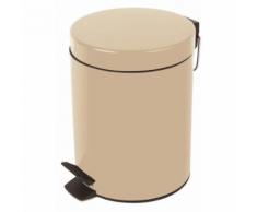 Sydney poubelle salle de bain 27x20x20cm beige 10.16868 - Poubelle