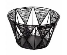 Corbeille à Fruits en Métal Outland 24cm Noir - Accessoires de rangement