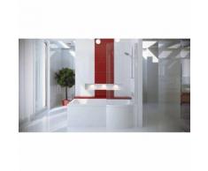 Baignoire INSPIRO 150/160/170 cm x 70 cm + pare baignoire - Angle: Droit - Dimensions: 170cm - Installations salles de bain