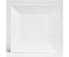 Assiette plate carrée en porcelaine 25.5x25.5cm - Lot de 6 ODYSSEE - vaisselle
