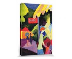 August Macke Poster Reproduction Sur Toile, Tendue Sur Châssis - La Vitrine De Mode, 1913 (30x20 cm) - Décoration murale