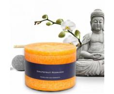 Bien-Être Bougie Parfumée - Grapefruit Romarin, Apricot Foncé (10x13 cm) - Bougeoir, bougie et senteur