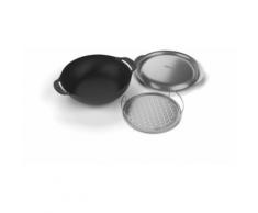 Wok Weber en fonte Gourmet BBQ System Noir - Accessoire pour barbecue ou fumoir