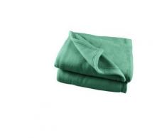 Couverture polaire 180 x 220 cm tilleul - Linge de lit