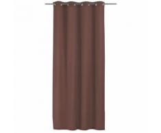 Rideau Uni Avec Oeillet Renato chocolat 140 x 240 cm Les Ateliers du Linge - Rideaux et stores