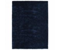 Tapis à poils longs 80 x 150 cm Bleu - Tapis et paillasson