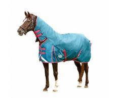 Weatherbeeta - Couverture & couvre-cou COMFITEC - Cheval (6 ft 5) (Bleu/Cerise/Jaune) - UTWB101 - Selle et tapis de selle